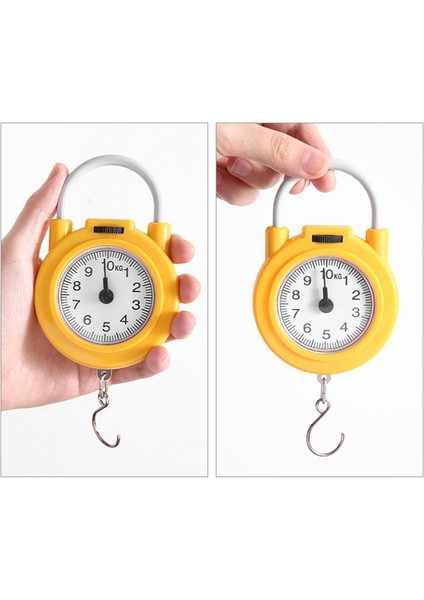 10KG Taşınabilir Mekanik Kadran Ölçeği Asma/mutfak Ölçeği Asma Kanca Çok Amaçlı Ölçek Bantlı Ölçüyle Sarı (Yurt Dışından) modelleri
