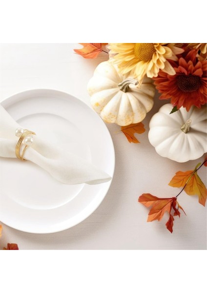 20 Paket Altın Peçete Halkaları, Inci Peçete Halka Seti, Metal Yay Peçete Tutucu Masa Süslemeleri, Peçete Halka Tokaları (Yurt Dışından) fırsatları