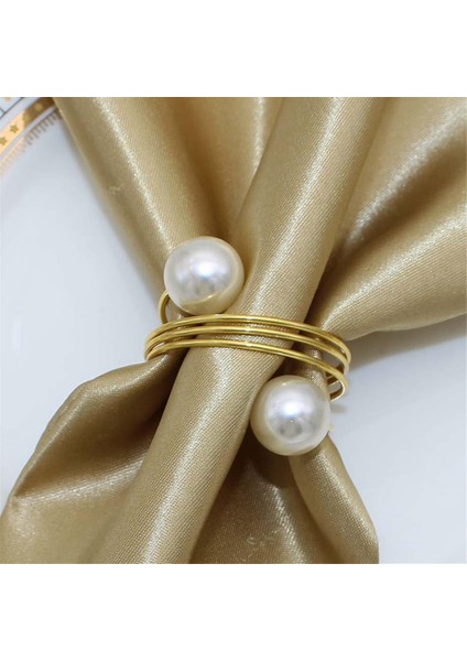 20 Paket Altın Peçete Halkaları, Inci Peçete Halka Seti, Metal Yay Peçete Tutucu Masa Süslemeleri, Peçete Halka Tokaları (Yurt Dışından) indirimleri