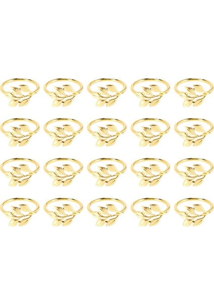 20PCS Altın Yaprak Peçete Yüzükleri - Masa Peçeteleri Için Altın Peçete Yüzüğü - Tatil Peçete Yüzükleri Parti Için Peçete Yüzükleri Sonbahar (Yurt Dışından) modelleri