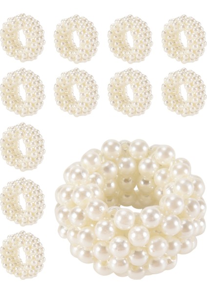 Peçete Yüzüğü 12 Parçalı Set, Beyaz Inci Düğün (Yurt Dışından) fiyatları