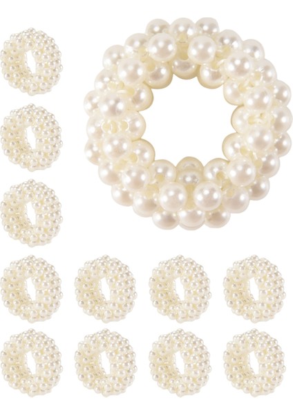 Peçete Yüzüğü 12 Parçalı Set, Beyaz Inci Düğün (Yurt Dışından) modelleri