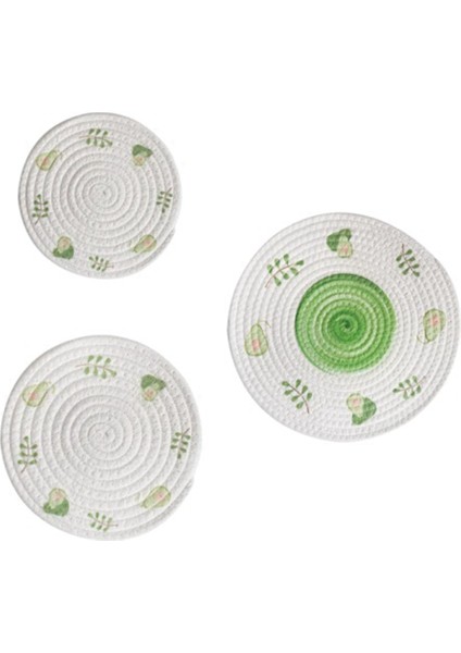 Yuvarlak Masa Mat Dokuma Placemats Anti Slip Yemek Masası Paspaslar Kaymaz Sofra Takım Pedleri Mutfak Içecek Bardak Bardak Altlıkları C (Yurt Dışından)