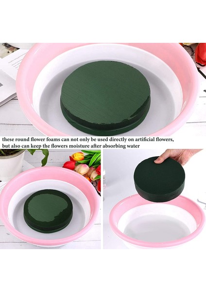 6pcs Çiçek Köpük Blokları, 6.5 Inç Yuvarlak Kuru Çiçek Köpük Yapay Çiçekler Için, Düğün Koridoru Çiçekleri, Parti Dekorasyonu (Yurt Dışından) fiyatları