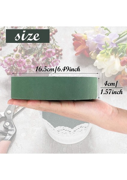 6pcs Çiçek Köpük Blokları, 6.5 Inç Yuvarlak Kuru Çiçek Köpük Yapay Çiçekler Için, Düğün Koridoru Çiçekleri, Parti Dekorasyonu (Yurt Dışından) modelleri