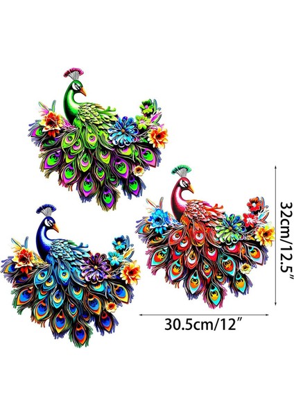 Ev Dekoru Açık Demir Tavus Kuşu Duvar Asılı Avlu Duvar Düzeni Peyzaj Duvar Asılı Erişim Ev Dekor, Mavi (Yurt Dışından) indirimleri