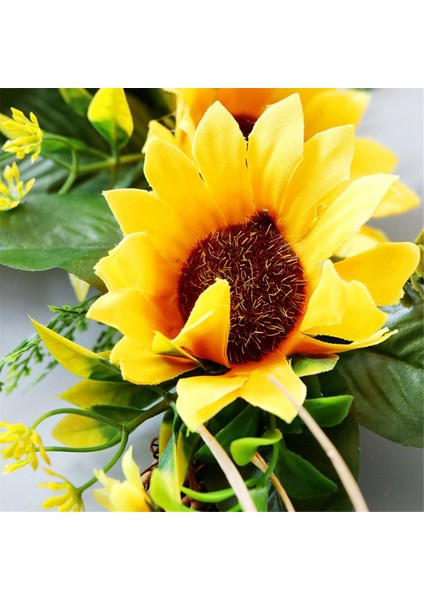 Yapay Ayçiçeği Çelenk Bahar Bütün Yıl Çiçek Çiçek Çiçek Yeşil Yaprak Açık Ön Kapı Kapalı Duvar Dekor (Yurt Dışından) fırsatları