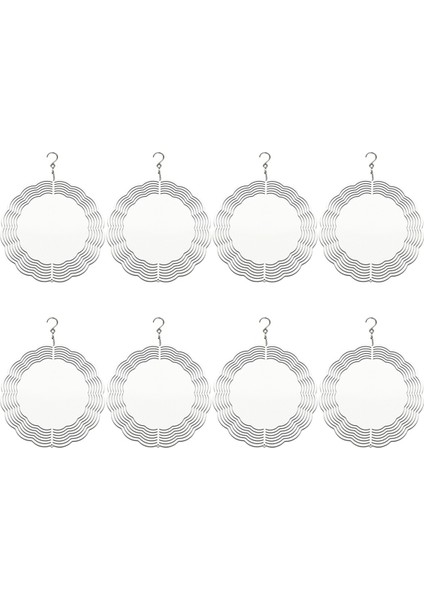 8pcs 8 Inç Süblimasyon Rüzgar Spinner Boşluklar 3D Rüzgar Spinnerları Kapalı Açık Bahçe Dekorasyonu Için Rüzgar Spinner Asılı (Yurt Dışından)
