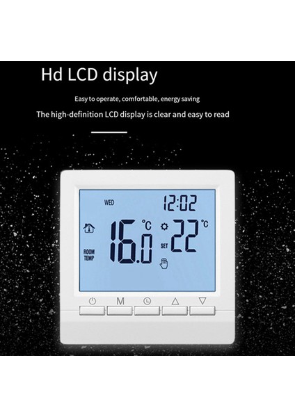 Duvara Monte Isıtma Termostat Sıcaklık Regülatörü Kazanlar Haftalık Programlanabilir Termostat (Yurt Dışından) fiyatları