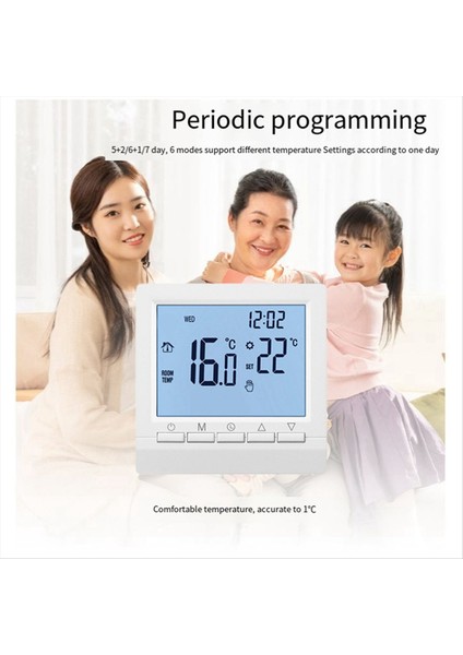 Duvara Monte Isıtma Termostat Sıcaklık Regülatörü Kazanlar Haftalık Programlanabilir Termostat (Yurt Dışından) indirimleri