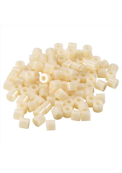 Plastik Silindir Ara Çılgın Yıkayıcı 7mm x 3.2mm x 6mm 100 Pcs Fildişi (Yurt Dışından)