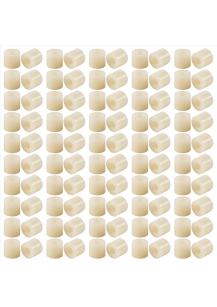 Plastik Silindir Ara Çılgın Yıkayıcı 7mm x 3.2mm x 6mm 100 Pcs Fildişi (Yurt Dışından) fiyatları