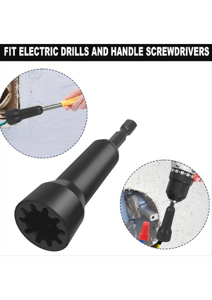 Matkap Için Tel Twister Aracı, Wirenut Twister Tel Somun Çiftlik Kiti, Matkap Için 3 Wirenut Twister + 150PCS Tel Caps (Yurt Dışından) indirimleri