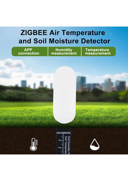 3pcs Zigbee Akıllı Toprak Test Cihazı Sıcaklık Ölçer Nem Nem Sensörü Tuka Uygulaması Gerçek Zamanlı Izleme Tesisi Monitörü (Yurt Dışından) modelleri