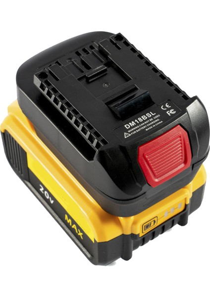 Milwakee 18V ve Dewalt 20V Li-Ion Pil Için DM18BSL Pil Dönüştürücü Adaptörü Bosch 18V Alet Pil Için Kullanılır (Yurt Dışından) fiyatları