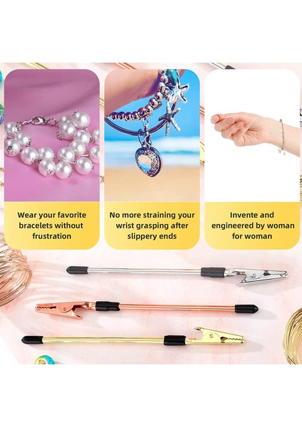 3 Adet Bilezik Alet Takı Yardımcısı El Bilek Yardımcıları Donatma ve Kanca Takma, 6.1 Inç (Yurt Dışından) indirimleri