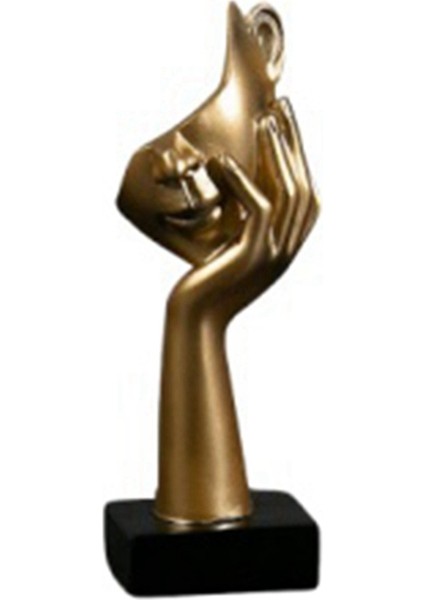 Nordic Statue Soyut Reçine Masaüstü Süsler Heykel Figürinleri Yüz Karakter Sanat El Sanatları Ofisi Ev Dekorasyonu C (Yurt Dışından)