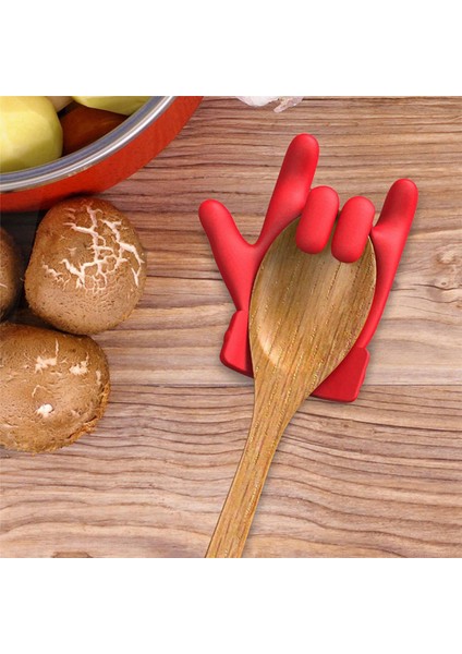 4pcs Mutfak Silikon Pot Klipsi Kapak Kaldırma Gadget Kaşık Tutucu Buhar Kaya Çıkarma Dökülme Koşullu Kapak Kaldırıcı Madenleri Palmiye Şekli (Yurt Dışından) fiyatları