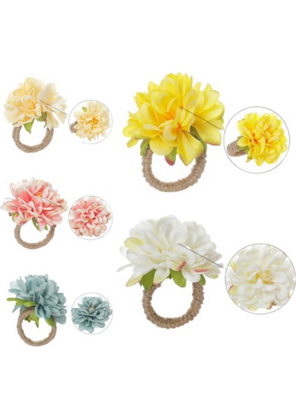 Inci Peçete Yüzükleri, Rustik Gül Peçete Yüzükleri Masa Dekorasyon Pembe Için Çiçek Yemeği Peçete Tutucu (Yurt Dışından) fiyatları