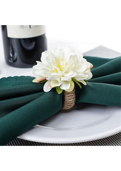 Inci Peçete Yüzükleri, Rustik Gül Peçete Yüzükleri Masa Dekorasyon Pembe Için Çiçek Yemeği Peçete Tutucu (Yurt Dışından) modelleri