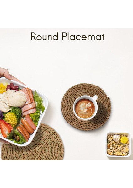 10 Adet Yuvarlak Örgü Placemat Kaymaz Isıya Dayanıklı Paspaslar Masa, Tencere, Mutfakta Tava Demlikleri, 12 Inç, 8 Inç, 4 Inç (Yurt Dışından) indirimleri