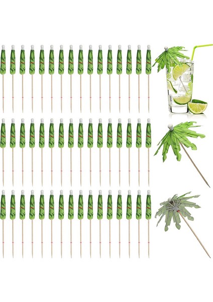 Içecekler Için 50PCS Şemsiyeleri, Hindistan Cevizi Palmiye Ağacı Şemsiye Kür Kıkavukları, Cupcake Için Tropikal Şemsiye Süslemeleri (Yurt Dışından) fiyatları