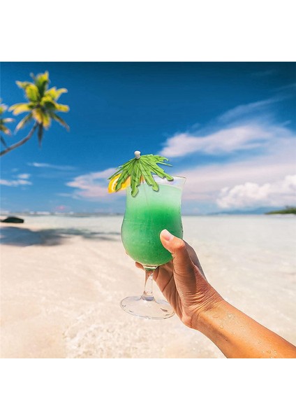 Içecekler Için 50PCS Şemsiyeleri, Hindistan Cevizi Palmiye Ağacı Şemsiye Kür Kıkavukları, Cupcake Için Tropikal Şemsiye Süslemeleri (Yurt Dışından) fırsatları