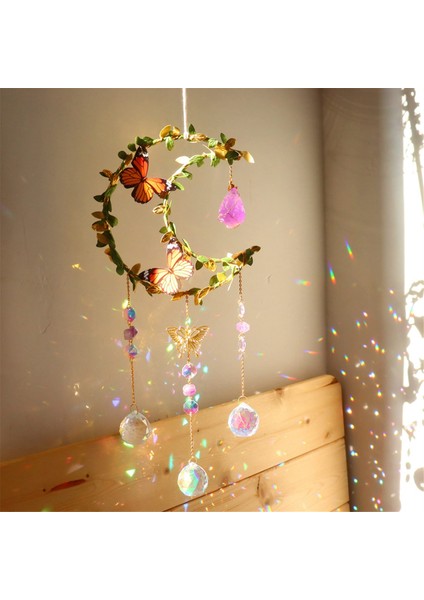 Ametist Ay Kristal Suncatcher Pencere Asma, Iyi Şanslar Kadınlar Için Hediyeler Noel Şükran Günü Doğum Günü Kristal (Yurt Dışından) fiyatları