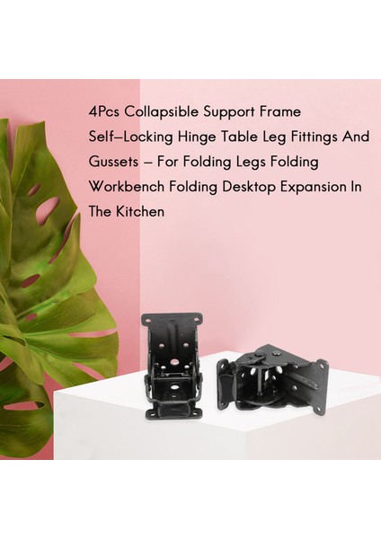 4pcs Katlanabilir Destek Çerçevesi Kendi Kilitli Menteşe Masa Bacak Bağlantıları ve Araçlar - Katlanır Bacaklar Için Katlanır Iş Tezgahı Katlanır Masaüstü Genişleme Mutfakta (Yurt Dışından) indirimleri