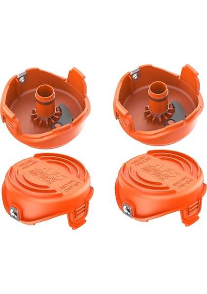 Siyah+Decker Biçme Makinesi Aksesuarları Için Uygun 4pcs A6486/90583594 Yedek Makara Kapağı (Yurt Dışından)