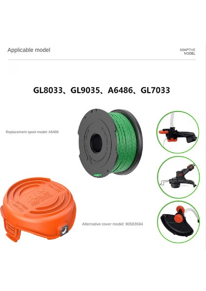 Siyah+Decker Biçme Makinesi Aksesuarları Için Uygun 4pcs A6486/90583594 Yedek Makara Kapağı (Yurt Dışından) fiyatları