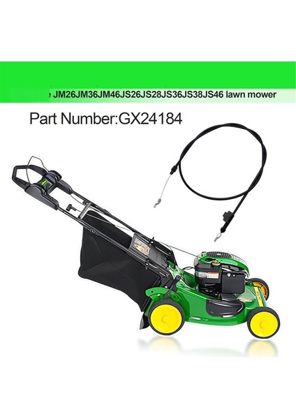 John Deere Için GX24184 Kablosu, Model JS26 JS28 JS36 JS36 JS38 JS46 JM26 JM36 JM46 Push Çim Biçme Makinesi (Yurt Dışından) fiyatları