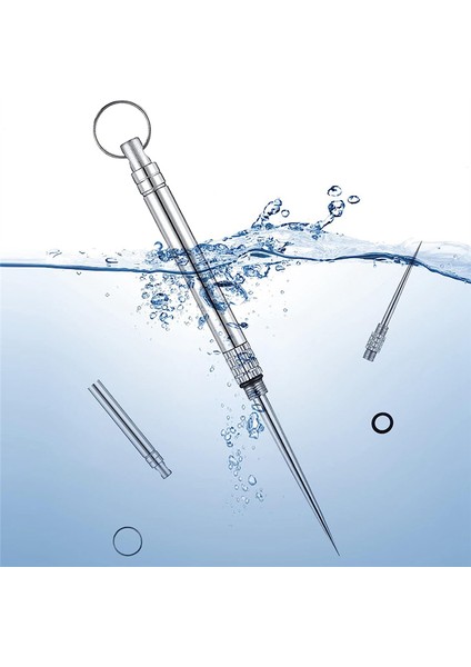 6 Adet Metal Titanyum Kürdan, Paslanmaz Çelik Kürdan Tutucusu ile Taşınabilir Yeniden Kullanılabilir Cep Diş Kabı (Yurt Dışından) fırsatları