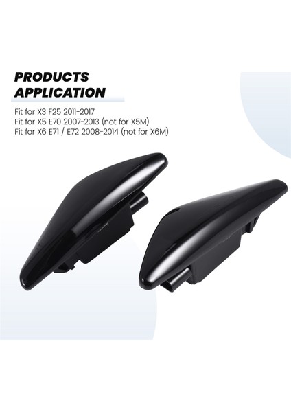 2pcs Füme Araba Dinamik LED Yan Işaretleyici Dönüş Sinyali Işığı Bmw X3 F25 X5 E70 X6 E71 E72 2008-2014 (Yurt Dışından) modelleri