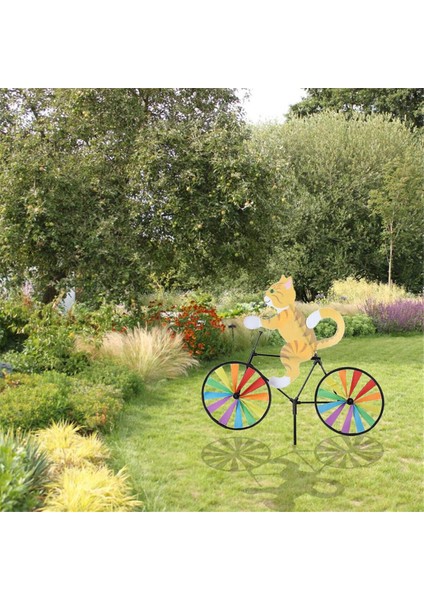 Bisiklet Rüzgar Spinner Bisiklet Bahçe Rüzgar Spinner Süsleri Sevimli Hayvan Heykel Bisiklet Spinner Yel Değirmen Çim A Için (Yurt Dışından) fırsatları
