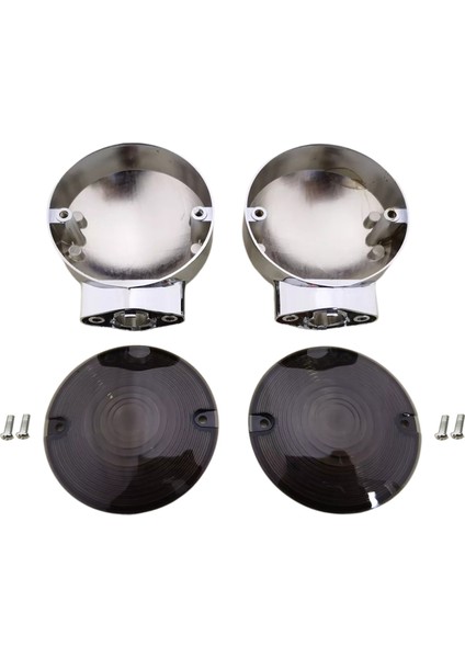 Harley Touring Electra Glide Için Duman Lens Kapakları ile Krom Turn Sinyal Muhafazası (Yurt Dışından) fiyatları