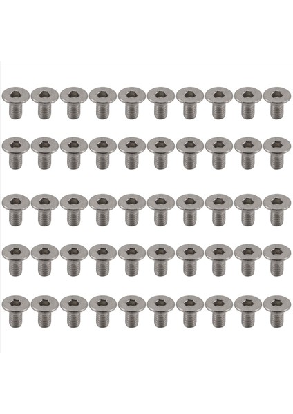M3 x 6mm Altı Soketi Countsunk Düz Baş Vidalı Cıvatalar 50 Pcs (Yurt Dışından)