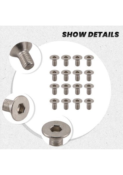 M3 x 6mm Altı Soketi Countsunk Düz Baş Vidalı Cıvatalar 50 Pcs (Yurt Dışından) indirimleri