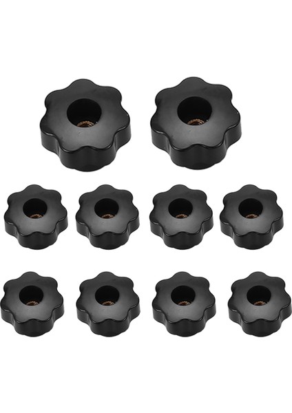 10 Adet 32MM Dia M6 Iplik Vidası Tip Yıldız Başı Kelepçeleme Düğmesi Tutam (Yurt Dışından)