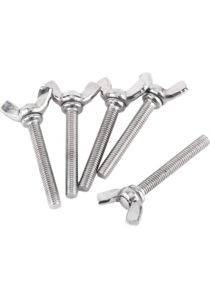 5 Pcs M5 Kelebek Kanat El Vidaları Cıvatalar 304 Paslanmaz Çelik Harfa Eden Çeşit Seti, Tam Iplik (M5X40MM) (Yurt Dışından)