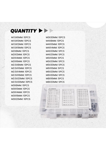 280PCS Paslanmaz Çelik Yay Pimi Gerginlik Elastik Silindirik Cotter Pimleri Seti M1.5 M2 M2.5 M3 M4 M5 M6 M8 Dubel (Yurt Dışından) modelleri