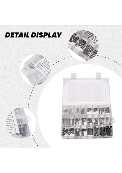 280PCS Paslanmaz Çelik Yay Pimi Gerginlik Elastik Silindirik Cotter Pimleri Seti M1.5 M2 M2.5 M3 M4 M5 M6 M8 Dubel (Yurt Dışından) indirimleri
