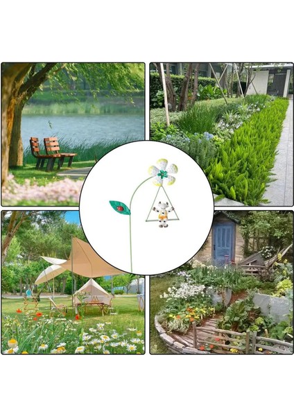 Demir Bahçe Çiçekleri 6 Pcs Dekoratif Demir Bitki Bahisleri 10.6 Inç Süs Bahçesi, Sevimli Hayvanlarla Salıncaklarda (Yurt Dışından) fırsatları