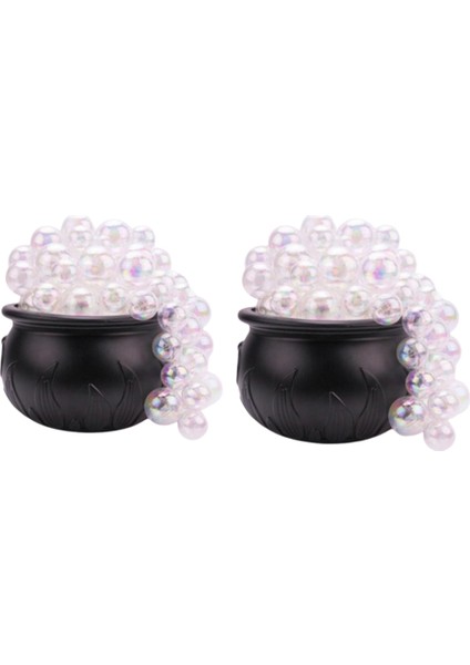 Dıy Köpüren Kazan Seti Cadılar Bayramı Iç Dekorasyon, Siyah Plastik Kase Dekorasyonu Ev Mutfak Odası (Yurt Dışından)