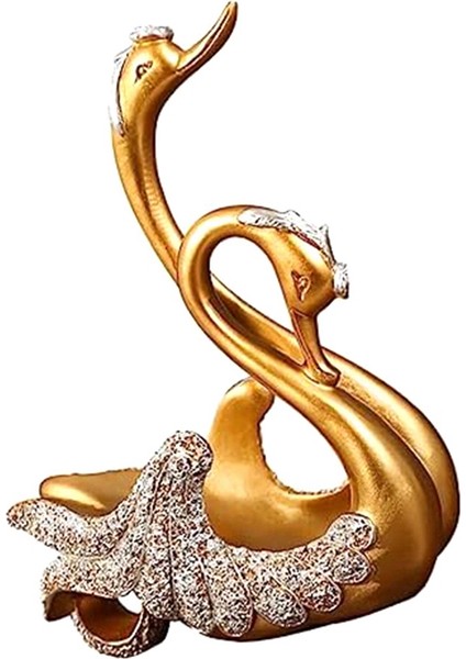 Swan Şarap Rafı Şarap Dinlenme Heykeli Swan Heykeli Şarap Tutucu Masa Üstü Şarap Rafı Şarap Rafı Altın Şarap Rafı (Yurt Dışından)