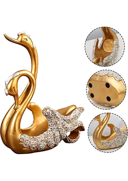 Swan Şarap Rafı Şarap Dinlenme Heykeli Swan Heykeli Şarap Tutucu Masa Üstü Şarap Rafı Şarap Rafı Altın Şarap Rafı (Yurt Dışından) fırsatları