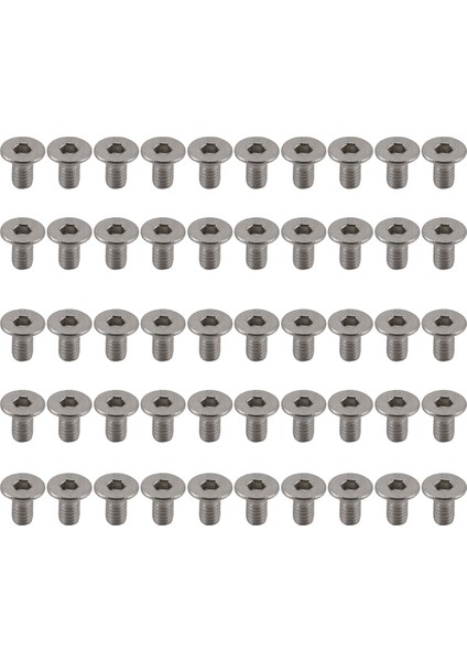 M3 x 6mm Altı Soketi Countsunk Düz Baş Vidalı Cıvatalar 50 Pcs (Yurt Dışından)