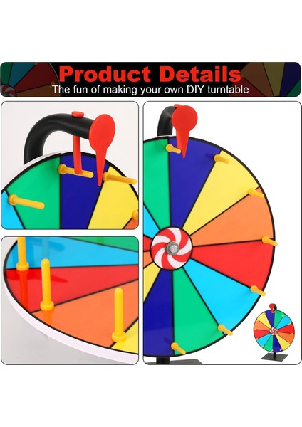 15PCS Finning-Tekerlek Parçaları, Ödül Tekerleği Işaretçisi Yeniden Kullanılabilir Ödül Tekerleği Yedek Parçaları ile Ödül Tekerleği Mandalları Kiti (Yurt Dışından) fırsatları