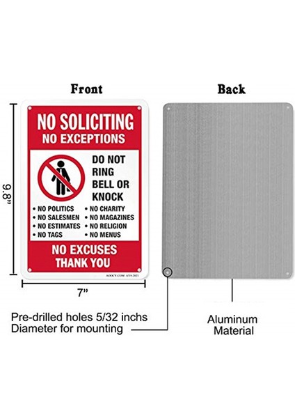 Talep Yok, Ev Kapısı Ofisi Iş Bahçesi Için Komik Dekor, Metal Alüminyum Passız, Mazeret Yok, Istisna Yok (Yurt Dışından) indirimleri