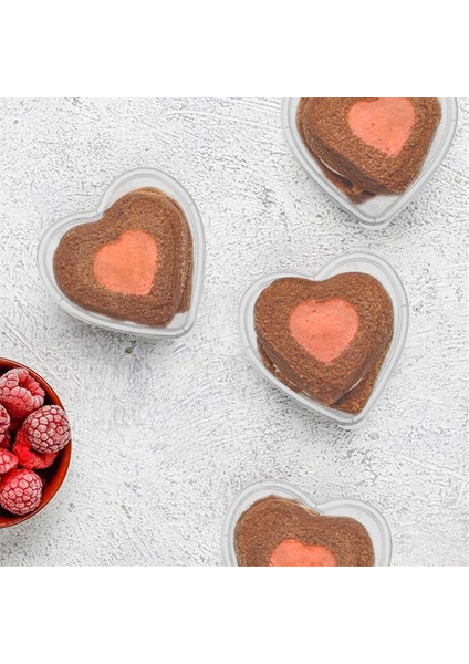 50 Pcs Sevgililer Günü Kalp Şeklinde Depolama Kapları, Dıy El Zanaatkarlaştırma Sıvı Köpük Için 5 Oz Kalp Şekilli Sümük Depolama (Yurt Dışından) fırsatları